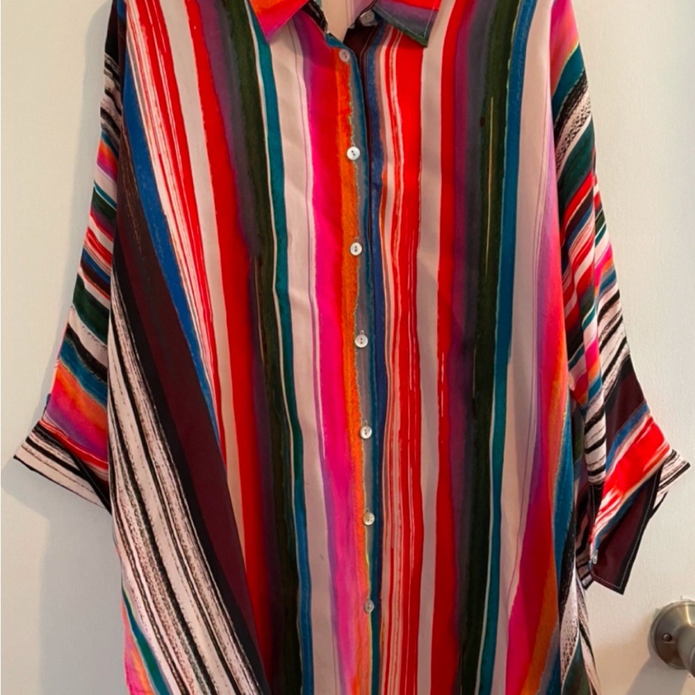 Q’NEEL Multicolor Striped Button-Down Shirt